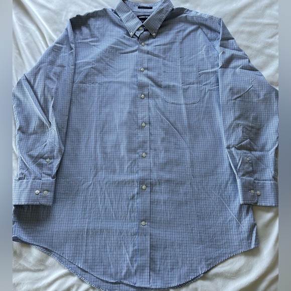 Lands End Men's Pattern No Iron Dress Shirt - Picture 1 of 4